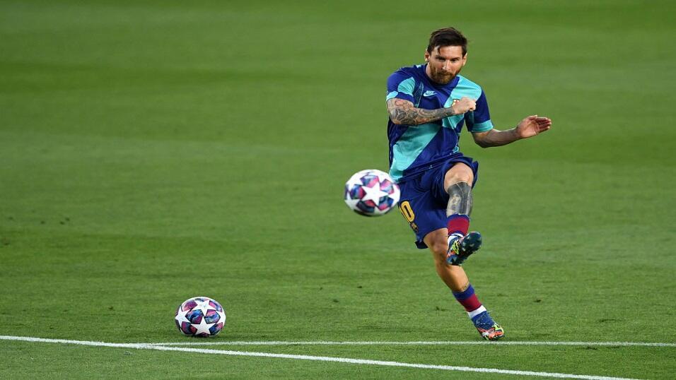 Lionel Messi of Barcelona